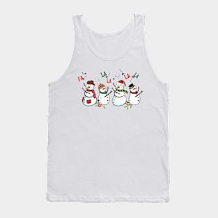 Fa la la la Christmas Design Tank Top